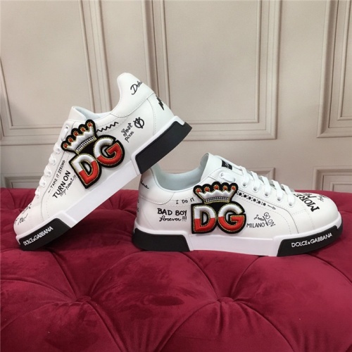 Replica Dolce & Gabbana D&G Casual Shoes For Women #895815 $102.00 USD for Wholesale