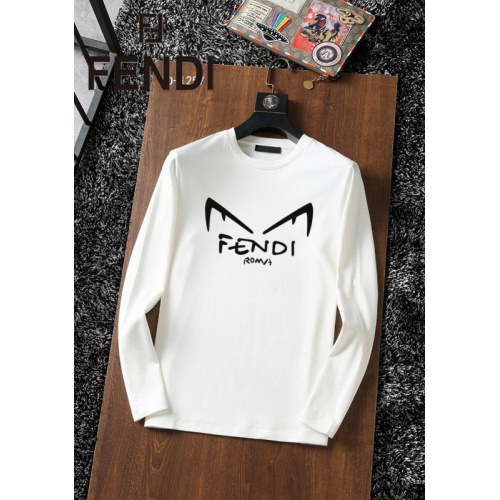 Fendi T-Shirts Long Sleeved For Men #896120 $34.00 USD, Wholesale Replica Fendi T-Shirts