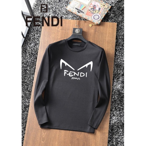 Fendi T-Shirts Long Sleeved For Men #896121 $34.00 USD, Wholesale Replica Fendi T-Shirts