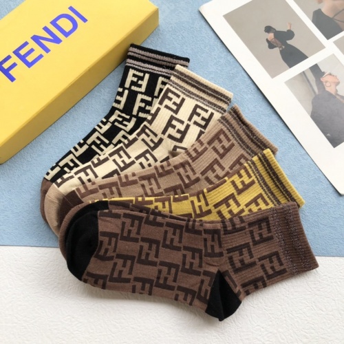 Replica Fendi Socks #896363 $27.00 USD for Wholesale