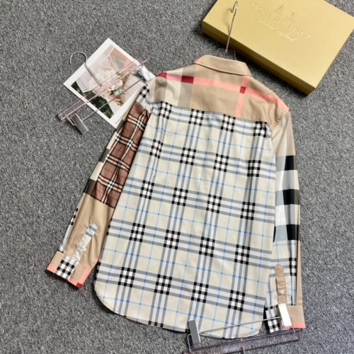 Replica Burberry Shirts Long Sleeved For Men #896896 $45.00 USD for Wholesale