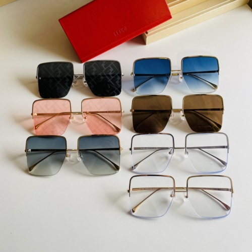 Replica Fendi AAA Quality Sunglasses #897148 $50.00 USD for Wholesale
