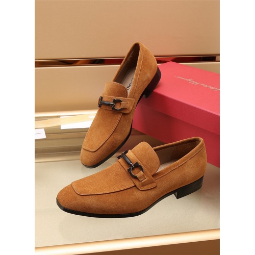 Ferragamo Salvatore FS Leather Shoes For Men #897473