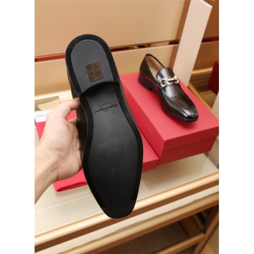 Replica Salvatore Ferragamo Leather Shoes For Men #897481 $118.00 USD for Wholesale