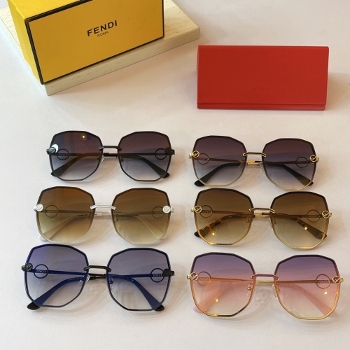 Replica Fendi AAA Quality Sunglasses #897591 $56.00 USD for Wholesale