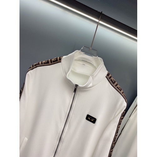 Replica Fendi Tracksuits Long Sleeved For Men #897777 $90.00 USD for Wholesale