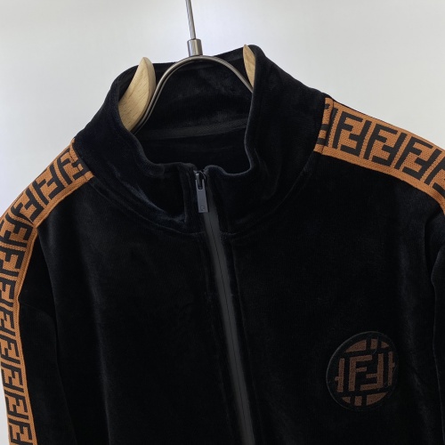 Replica Fendi Tracksuits Long Sleeved For Men #898102 $96.00 USD for Wholesale