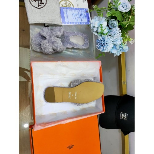 Replica Hermes Slippers For Women #898158 $62.00 USD for Wholesale