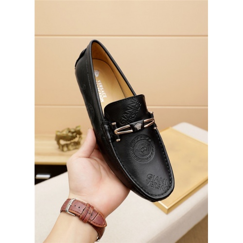 Replica Versace Leather Shoes For Men #898227 $68.00 USD for Wholesale