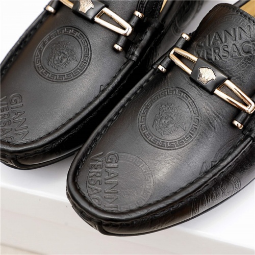 Replica Versace Leather Shoes For Men #898227 $68.00 USD for Wholesale