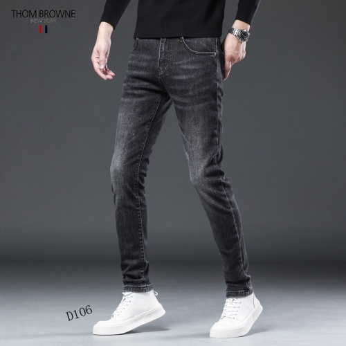 Thom Browne TB Jeans For Men #898421 $48.00 USD, Wholesale Replica Thom Browne TB Jeans