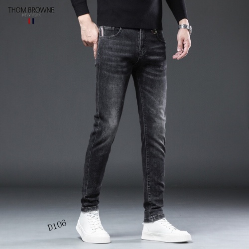 Replica Thom Browne TB Jeans For Men #898421 $48.00 USD for Wholesale