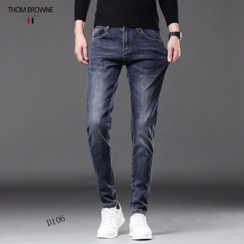 Replica Thom Browne TB Jeans For Men #898422 $48.00 USD for Wholesale