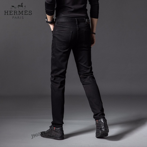 Replica Hermes Jeans For Men #898427 $48.00 USD for Wholesale