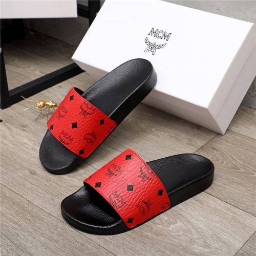 MCM Slippers For Men #898520 $42.00 USD, Wholesale Replica MCM Slippers