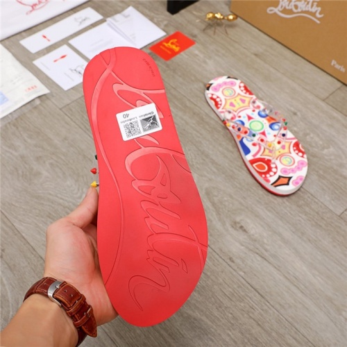 Replica Christian Louboutin CL Slippers For Men #898525 $48.00 USD for Wholesale