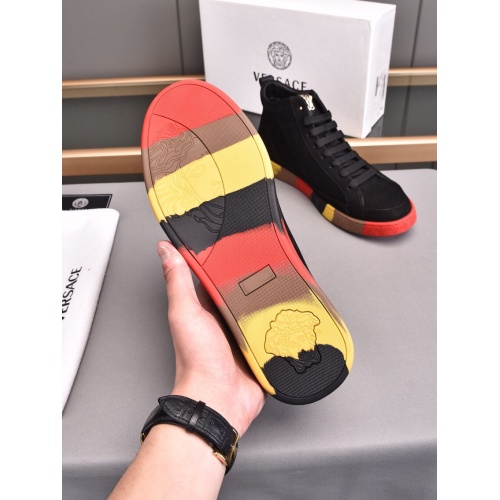 Replica Versace High Tops Shoes For Men #898765 $82.00 USD for Wholesale