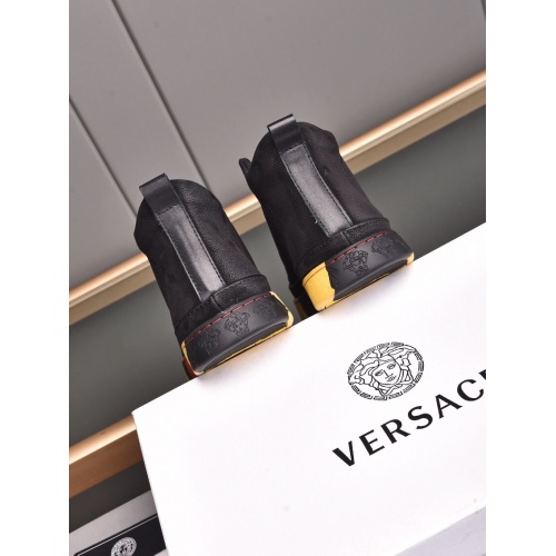 Replica Versace High Tops Shoes For Men #898765 $82.00 USD for Wholesale