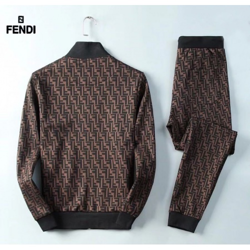 Replica Fendi Tracksuits Long Sleeved For Men #898945 $92.00 USD for Wholesale
