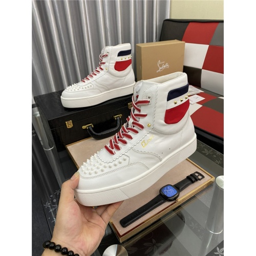 Replica Christian Louboutin High Tops Shoes For Men #899006 $108.00 USD for Wholesale