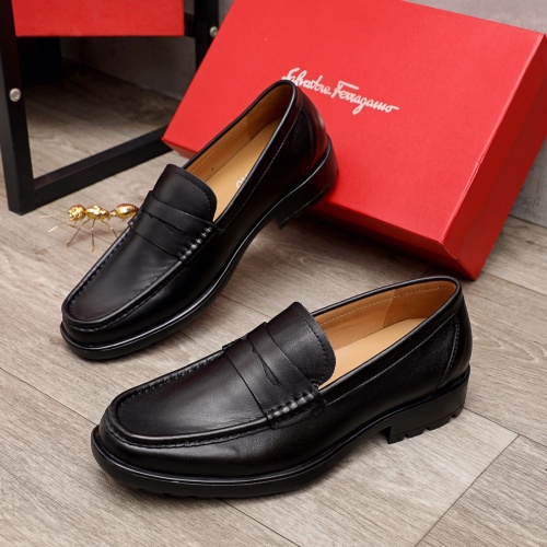 Salvatore Ferragamo Leather Shoes For Men #899113 $92.00 USD, Wholesale Replica Salvatore Ferragamo Leather Shoes