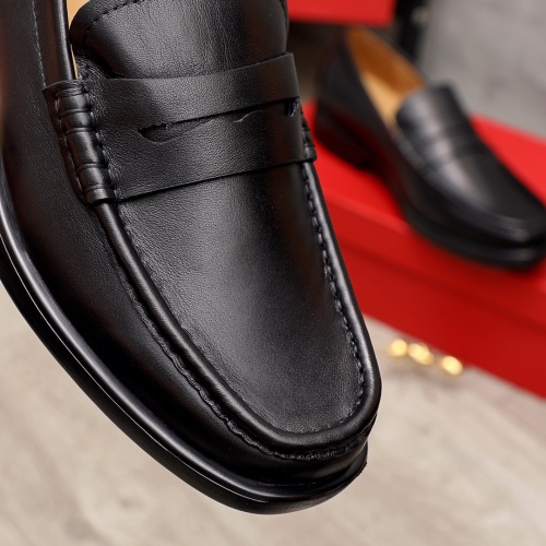 Replica Salvatore Ferragamo Leather Shoes For Men #899113 $92.00 USD for Wholesale