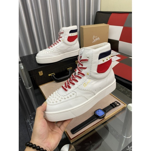 Replica Christian Louboutin High Tops Shoes For Men #899116 $108.00 USD for Wholesale