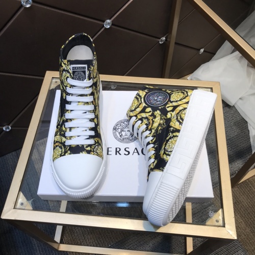 Replica Versace High Tops Shoes For Men #899136 $98.00 USD for Wholesale