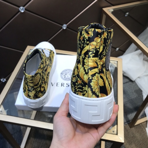 Replica Versace High Tops Shoes For Men #899137 $98.00 USD for Wholesale