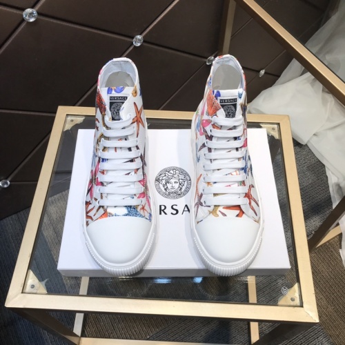 Replica Versace High Tops Shoes For Men #899138 $98.00 USD for Wholesale