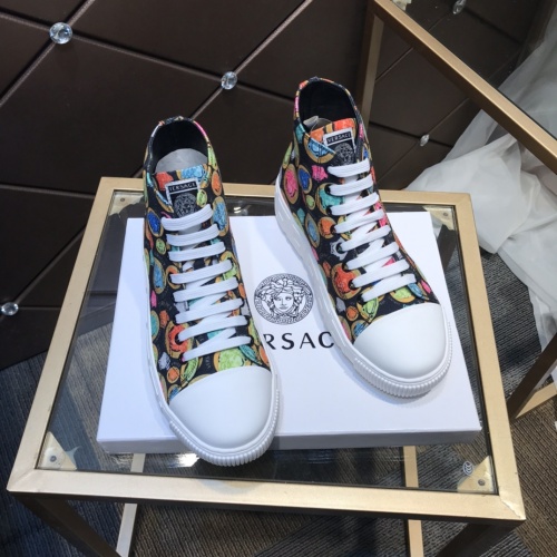 Replica Versace High Tops Shoes For Men #899139 $98.00 USD for Wholesale
