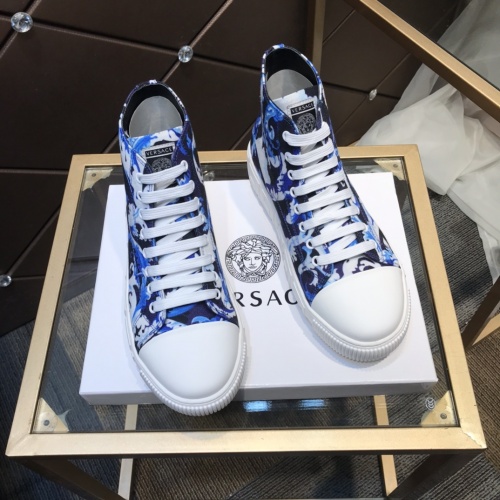 Replica Versace High Tops Shoes For Men #899140 $98.00 USD for Wholesale