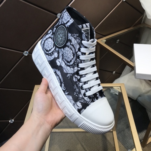 Replica Versace High Tops Shoes For Men #899141 $98.00 USD for Wholesale