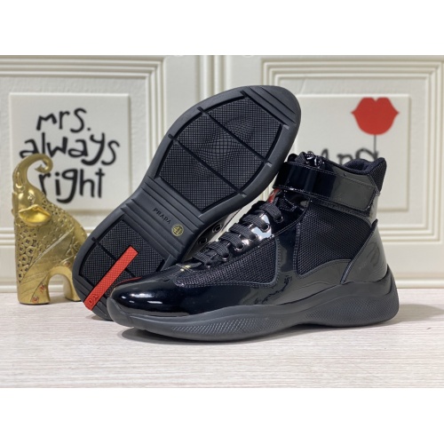 Replica Prada High Tops Shoes For Men #899152 $92.00 USD for Wholesale