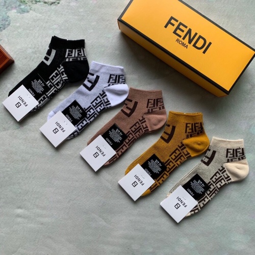 Fendi Socks #899487 $27.00 USD, Wholesale Replica Fendi Socks