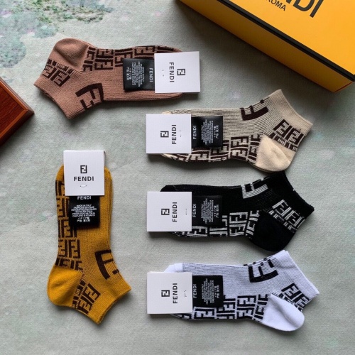 Replica Fendi Socks #899487 $27.00 USD for Wholesale