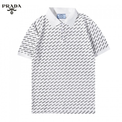 Prada T-Shirts Short Sleeved For Men #899556 $38.00 USD, Wholesale Replica Prada T-Shirts