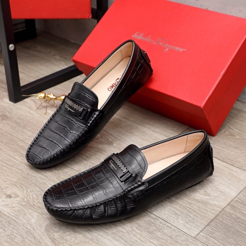 Salvatore Ferragamo Leather Shoes For Men #900099 $68.00 USD, Wholesale Replica Salvatore Ferragamo Leather Shoes