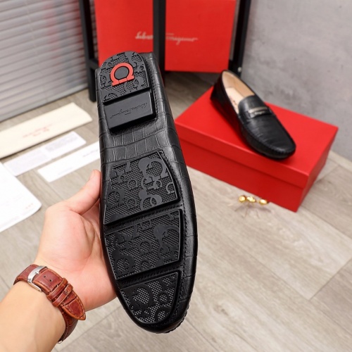 Replica Salvatore Ferragamo Leather Shoes For Men #900099 $68.00 USD for Wholesale