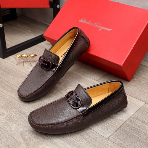 Salvatore Ferragamo Leather Shoes For Men #900100 $72.00 USD, Wholesale Replica Salvatore Ferragamo Leather Shoes