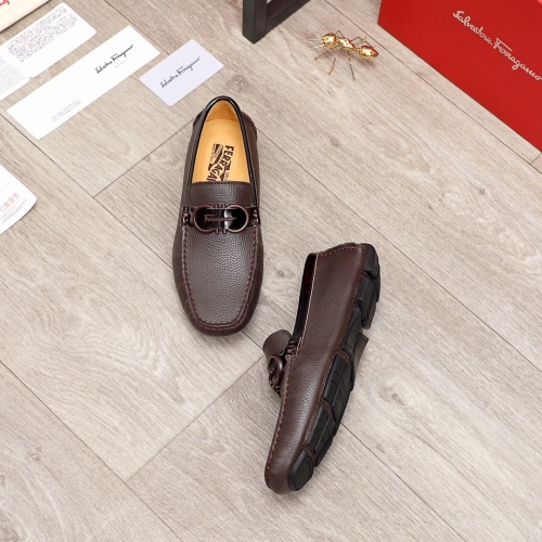 Replica Ferragamo Salvatore FS Leather Shoes For Men #900100 $72.00 USD for Wholesale