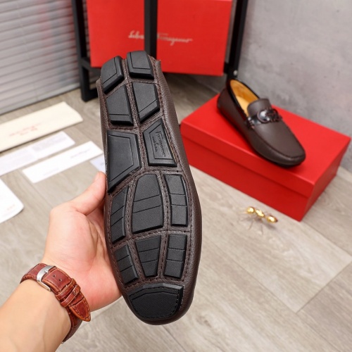 Replica Salvatore Ferragamo Leather Shoes For Men #900100 $72.00 USD for Wholesale