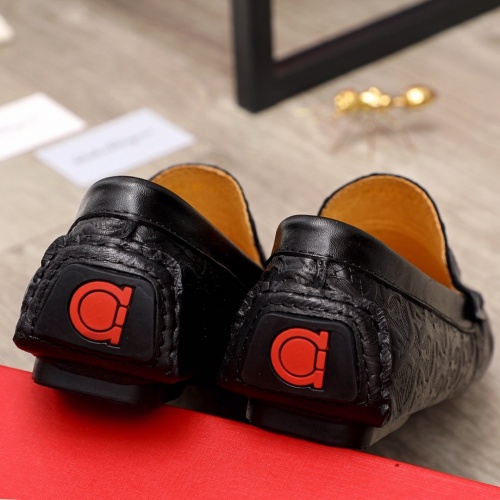 Replica Salvatore Ferragamo Leather Shoes For Men #900101 $72.00 USD for Wholesale