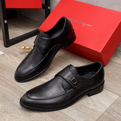 Salvatore Ferragamo Leather Shoes For Men #900139 $82.00 USD, Wholesale Replica Salvatore Ferragamo Leather Shoes