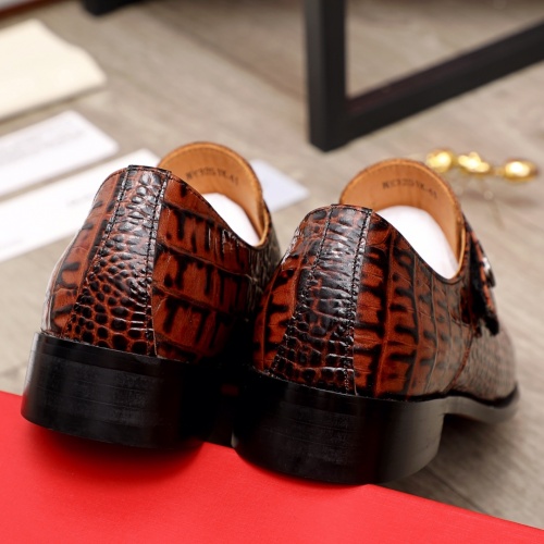 Replica Salvatore Ferragamo Leather Shoes For Men #900140 $82.00 USD for Wholesale