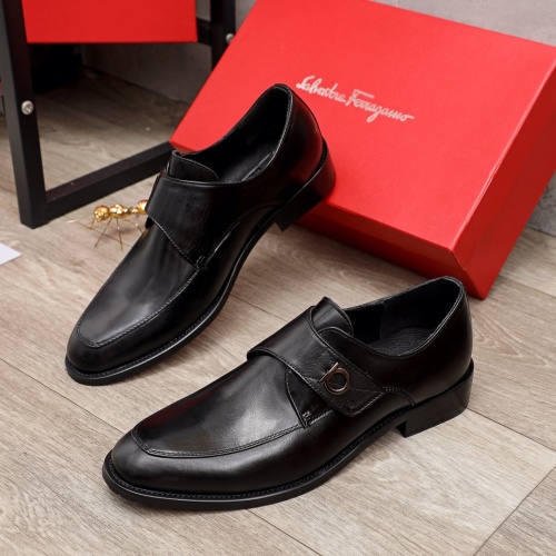 Salvatore Ferragamo Leather Shoes For Men #900141 $82.00 USD, Wholesale Replica Salvatore Ferragamo Leather Shoes