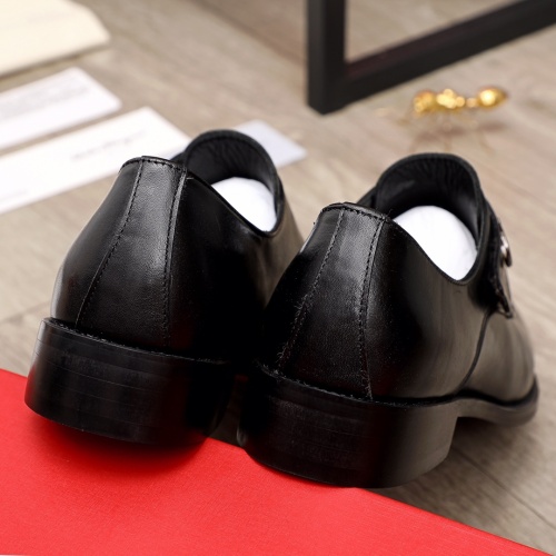 Replica Salvatore Ferragamo Leather Shoes For Men #900141 $82.00 USD for Wholesale