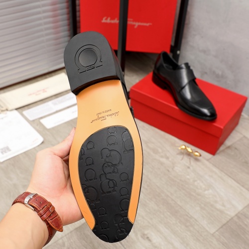 Replica Salvatore Ferragamo Leather Shoes For Men #900141 $82.00 USD for Wholesale
