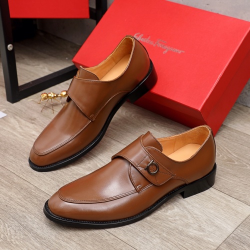 Salvatore Ferragamo Leather Shoes For Men #900142 $82.00 USD, Wholesale Replica Salvatore Ferragamo Leather Shoes