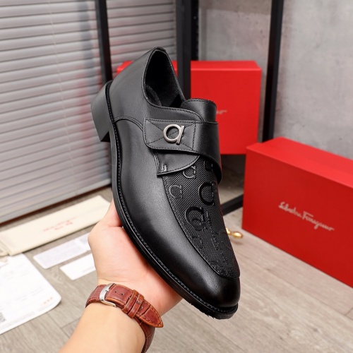 Replica Ferragamo Salvatore FS Leather Shoes For Men #900146 $82.00 USD for Wholesale